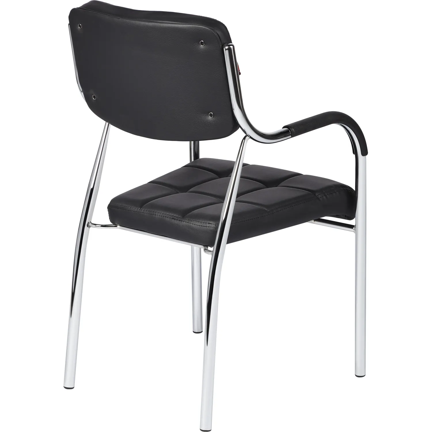 Стул BN_TQ_Стул Echair-805 VP кожзам черный, хром - фото 8