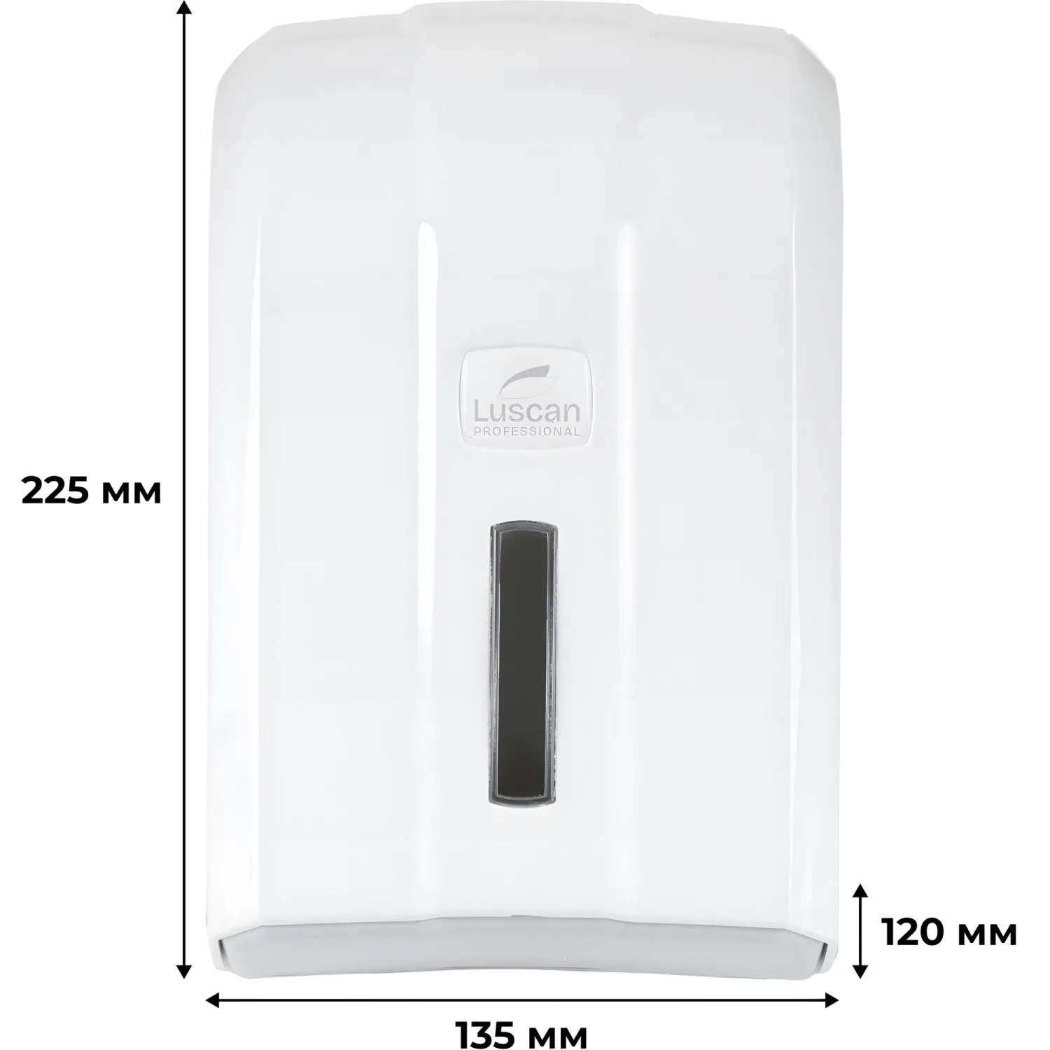 Диспенсер для туалетной бумаги лист Luscan Professional белый - фото 2