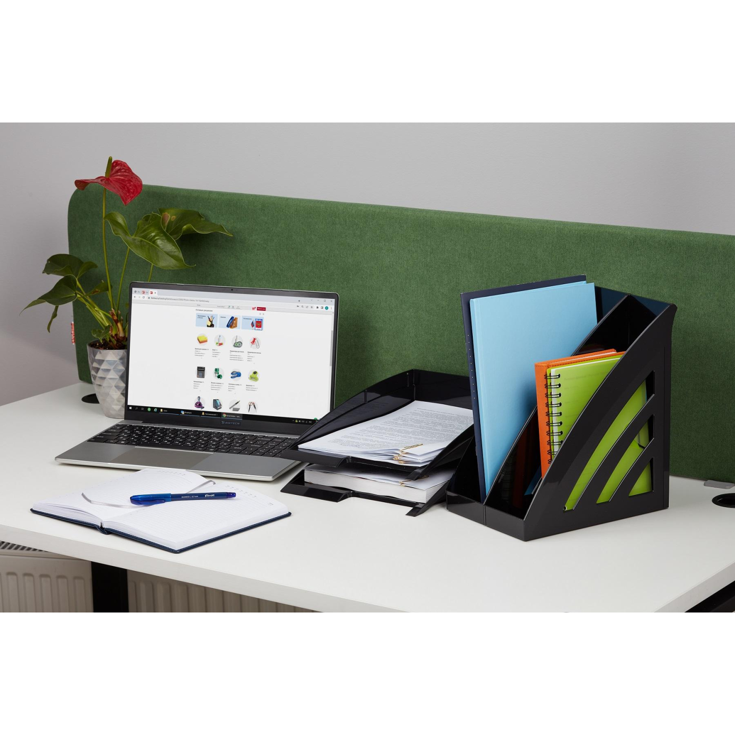 Лоток вертикальный Attache City 90мм черный Лоток вертикальный Attache City 90мм черный - фото 2