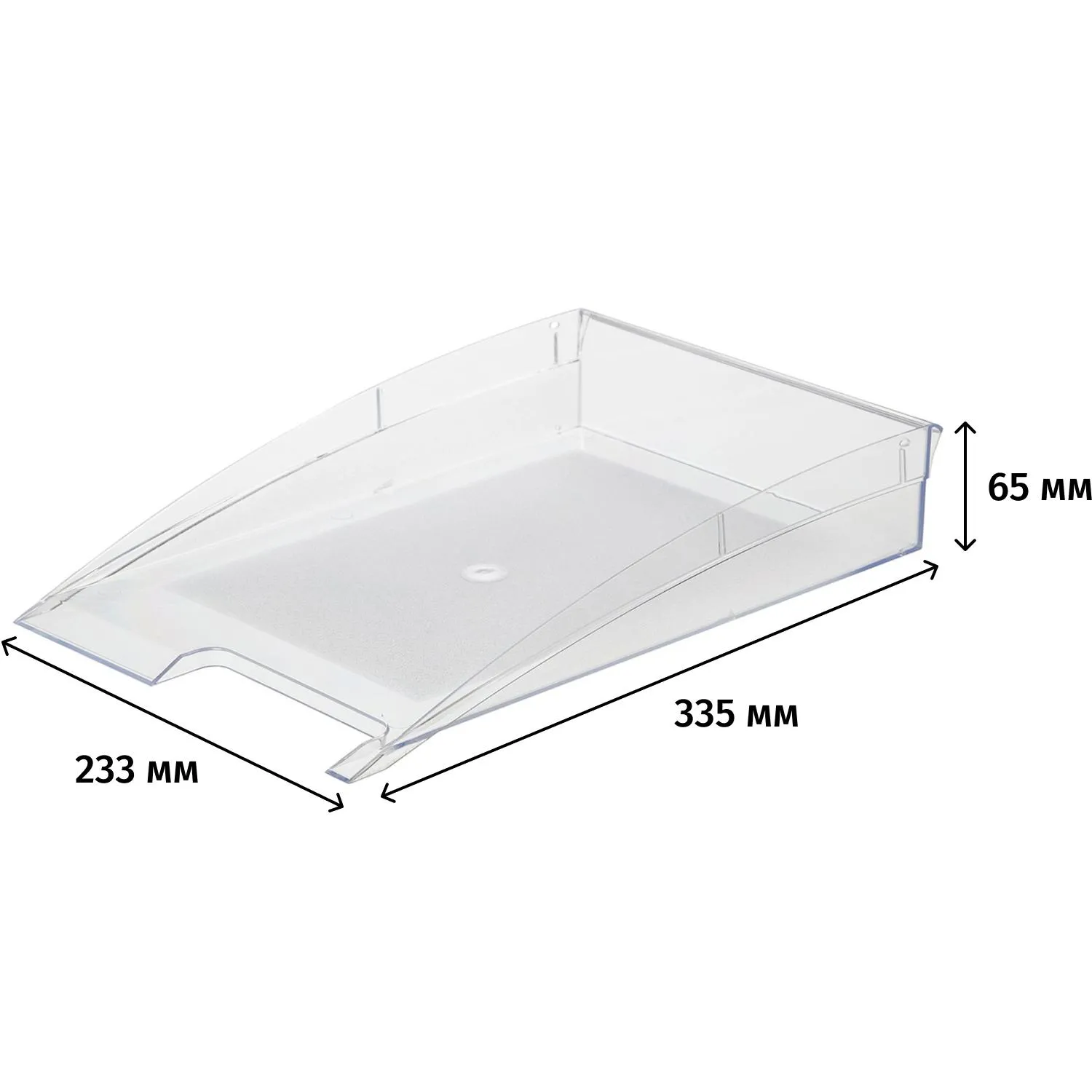 Лоток горизонтальный Attache City прозрачный - фото 6