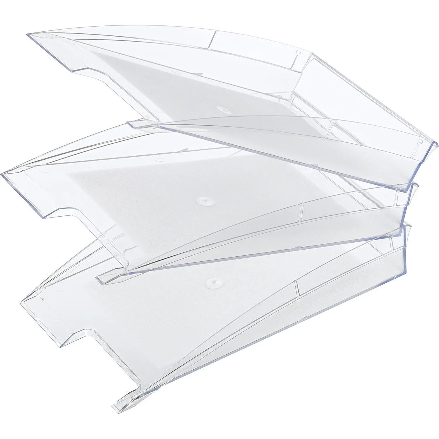 Лоток горизонтальный Attache City прозрачный - фото 7