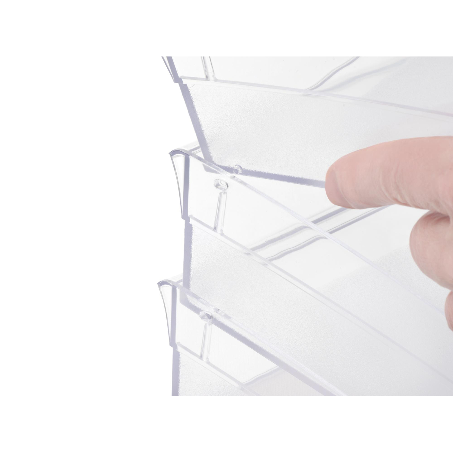 Лоток горизонтальный Attache City прозрачный - фото 8