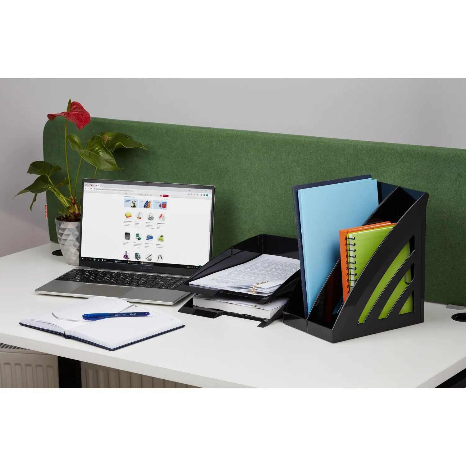 Лоток горизонтальный Attache City черный - фото 2