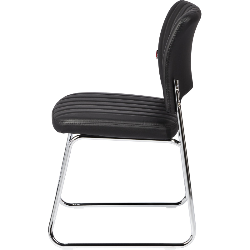 Стул BN_TQ_Стул Echair-809 VPU к/з черн,без подл., хром - фото 4