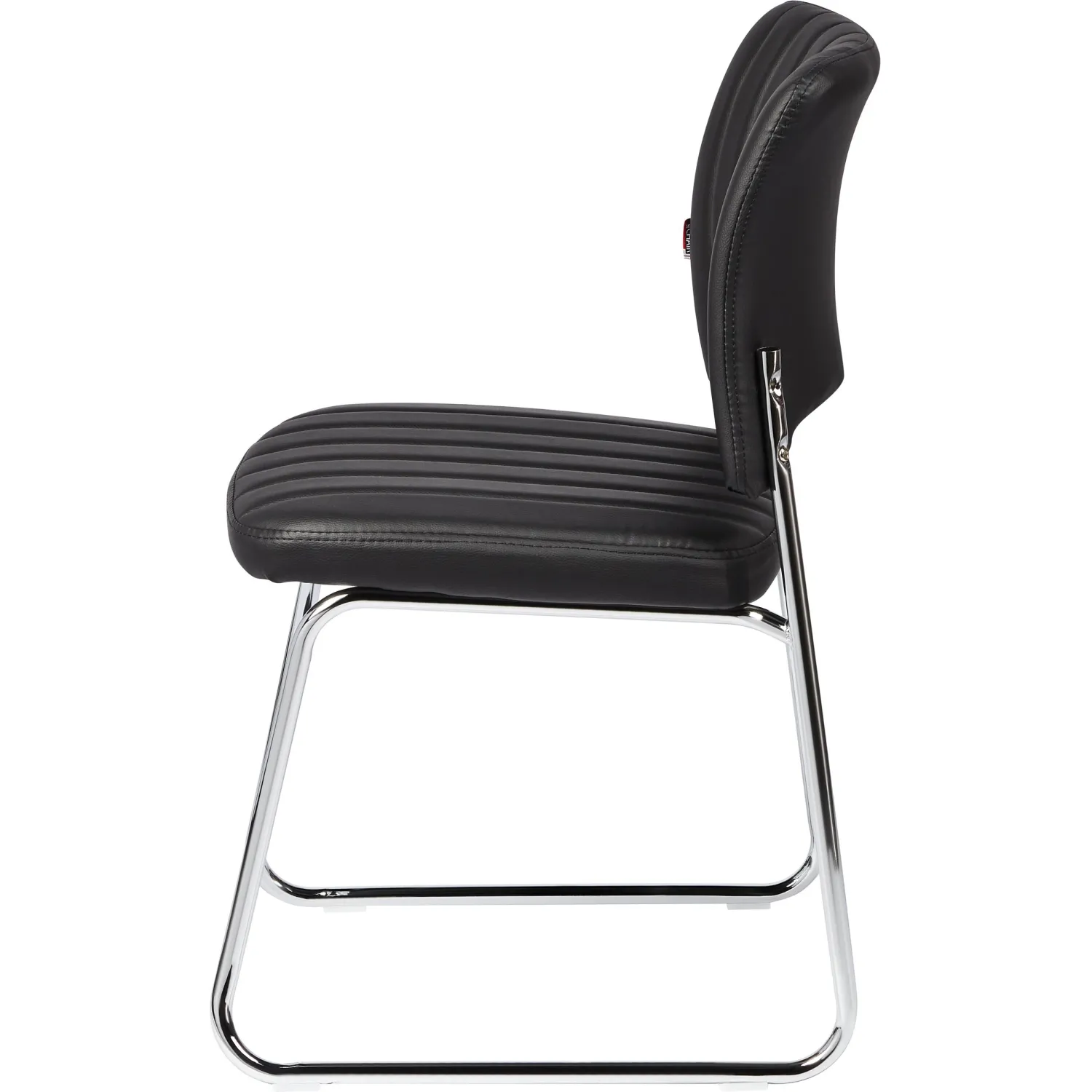 Стул BN_TQ_Стул Echair-809 VPU к/з черн,без подл., хром - фото 6