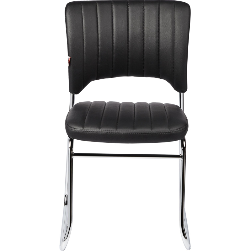 Стул BN_TQ_Стул Echair-809 VPU к/з черн,без подл., хром - фото 3