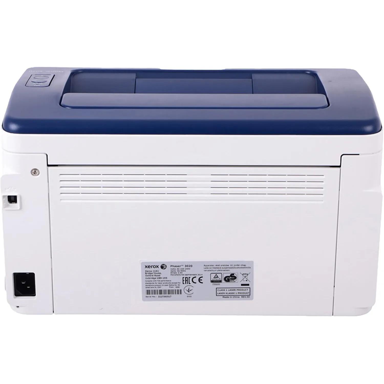 Принтер Xerox Phaser 3020 (3020V_BI) (20 ст/м, Wi-Fi), А4 Принтер Xerox Phaser 3020 (3020V_BI) (20 ст/м, Wi-Fi), А4 - фото 3