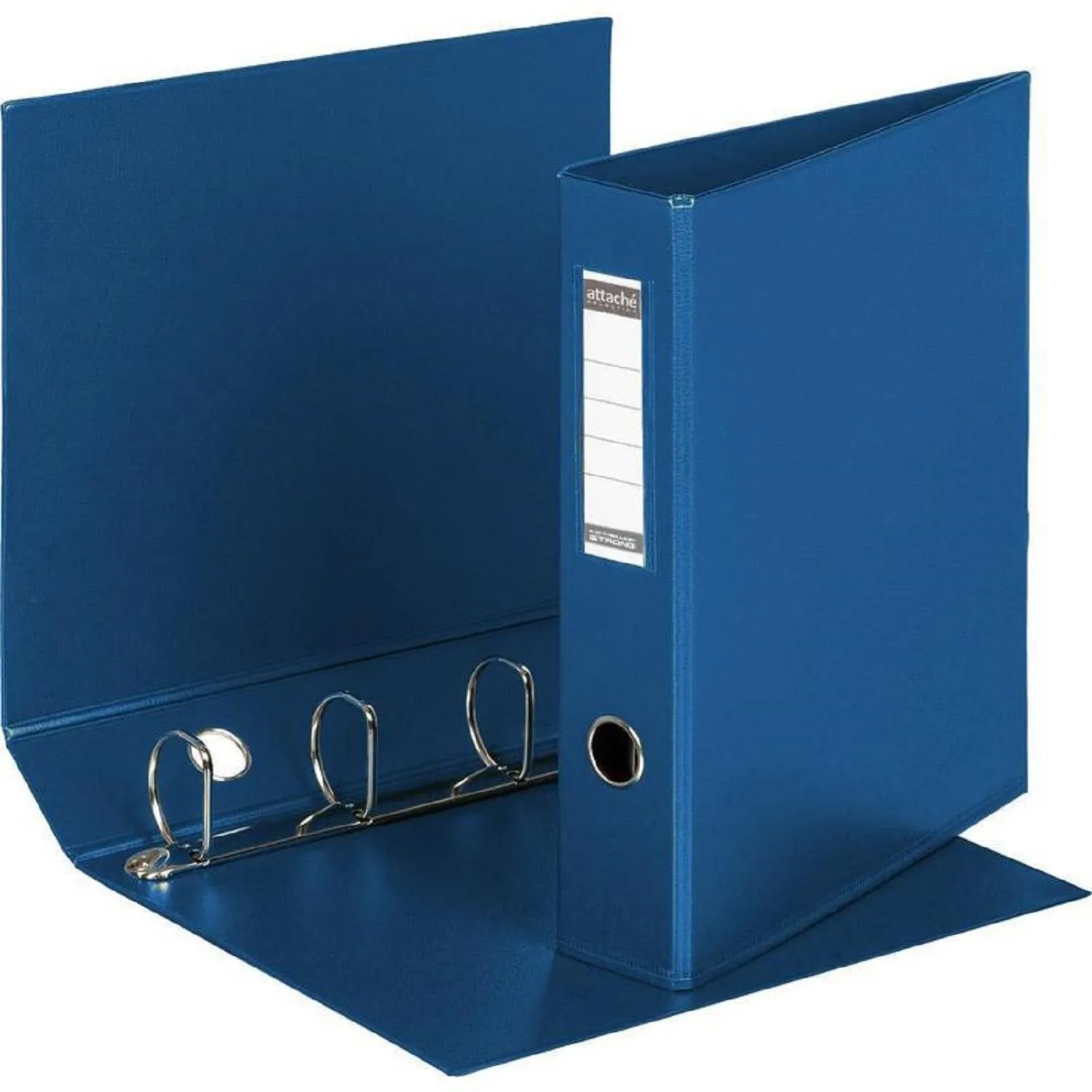 Папка на 4-х кольцах 50мм  синяя Россия - фото 2