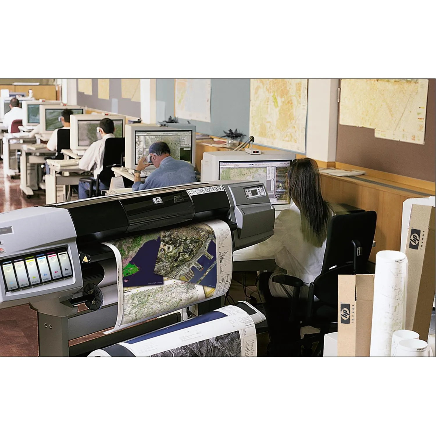 Бумага широкоформатная HP Bright White InkJet  90г 610ммх45.7м 50,8ммC6035A - фото 2