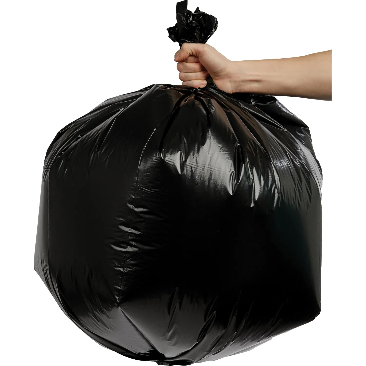 Мешки для мусора ПВД 160л 55мкм 10шт/рул черные 80x100см - фото 3