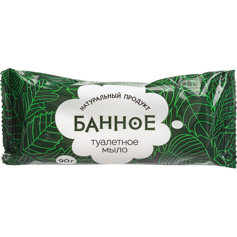 Мыло туалетное твёрдое  Банное  90гр. РМЗ - фото 1