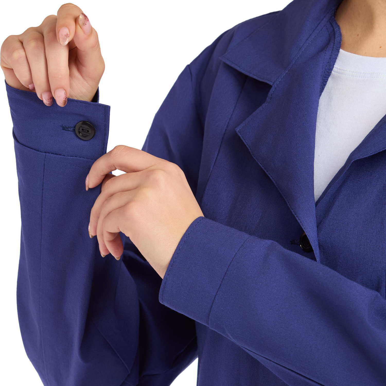 Халат женский у02-ХЛ синий (р.40-42) 170-176 Халат женский у02-ХЛ синий (р.40-42) 170-176 - фото 5