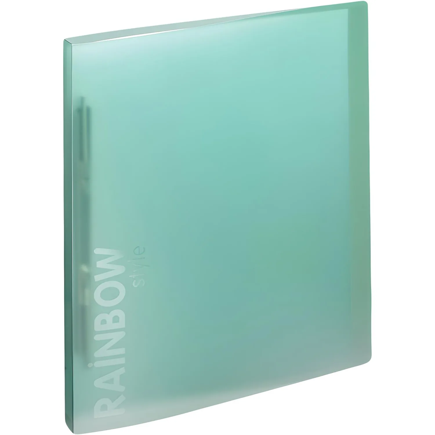 Скоросшиватель пластиковый с пруж.мех.Attache Rainbow Style зеленый - фото 2