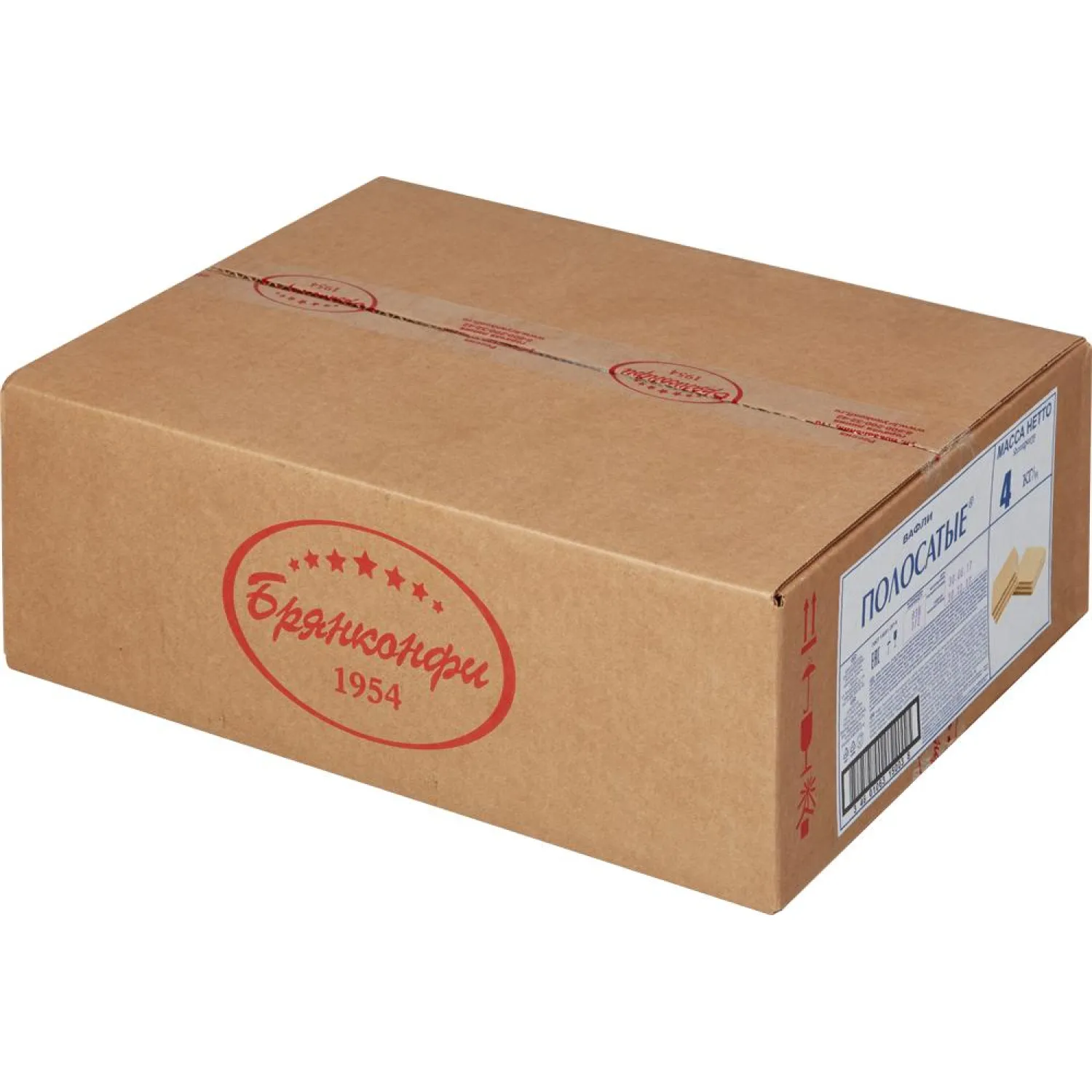 Вафли Полосатые Брянконфи 4 кг - фото 3