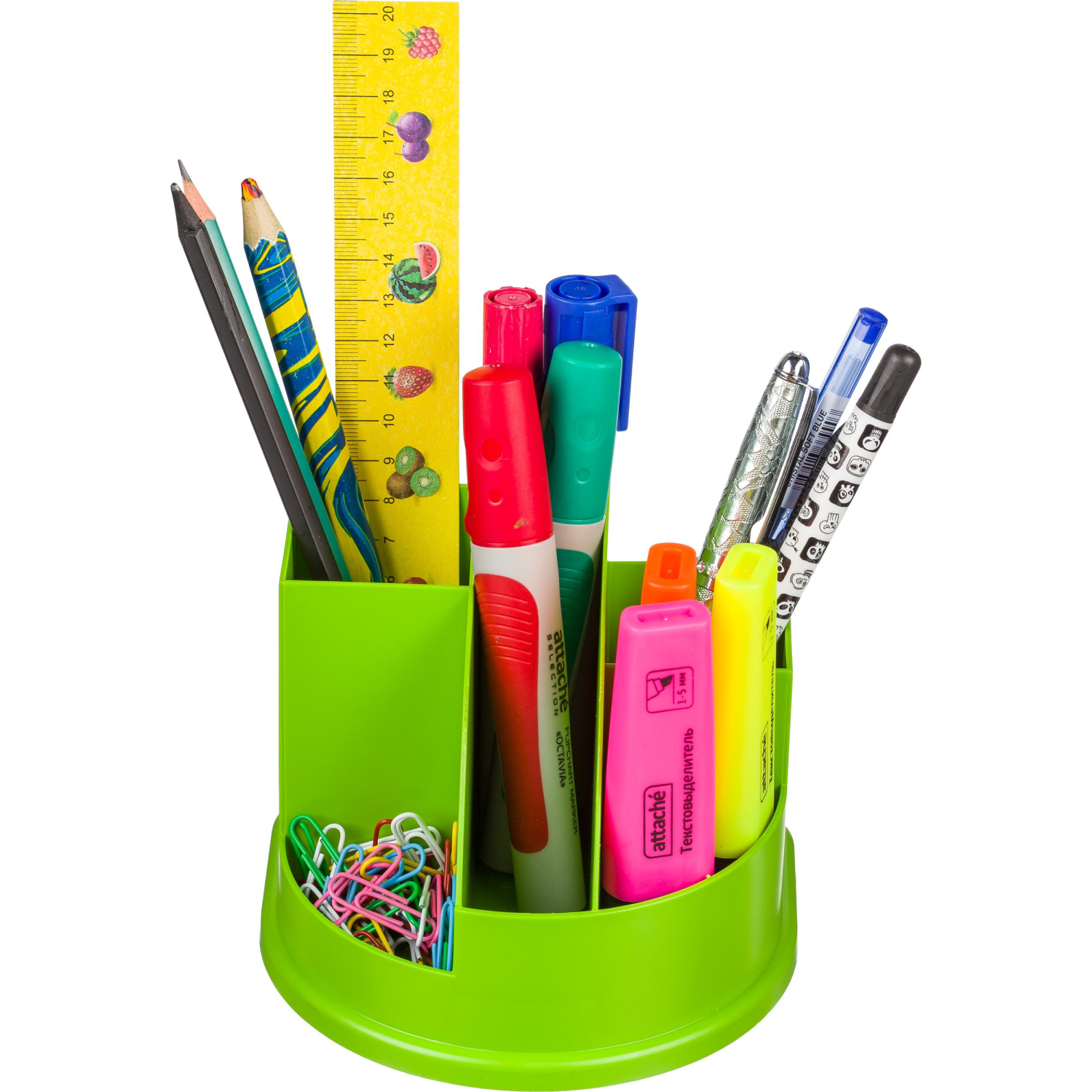Подставка-органайзер д/канцеляр.мелочей Attache fantasy, зеленый ОР320АЕ - фото 2