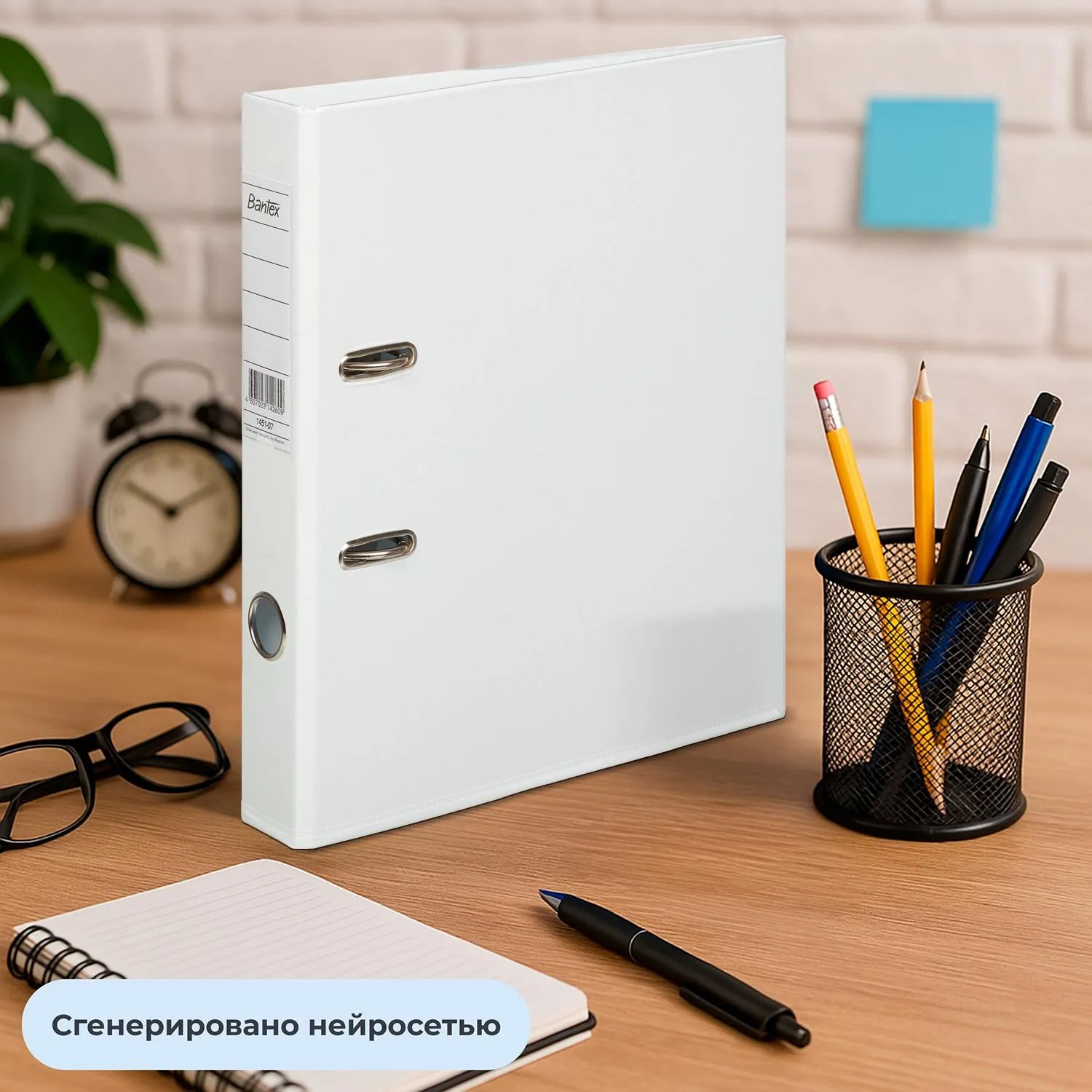 Папка-регистратор Strong Line 50мм, белый, ПБП2, карм.кор - фото 11