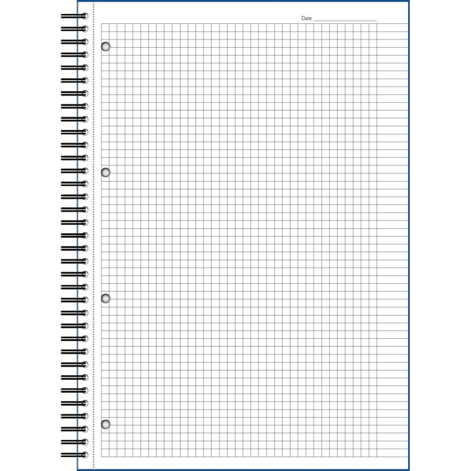 Бизнес-тетрадь 100л,кл,А4,LightBook,спираль,обл.синий,блок белый 70г/м - фото 2