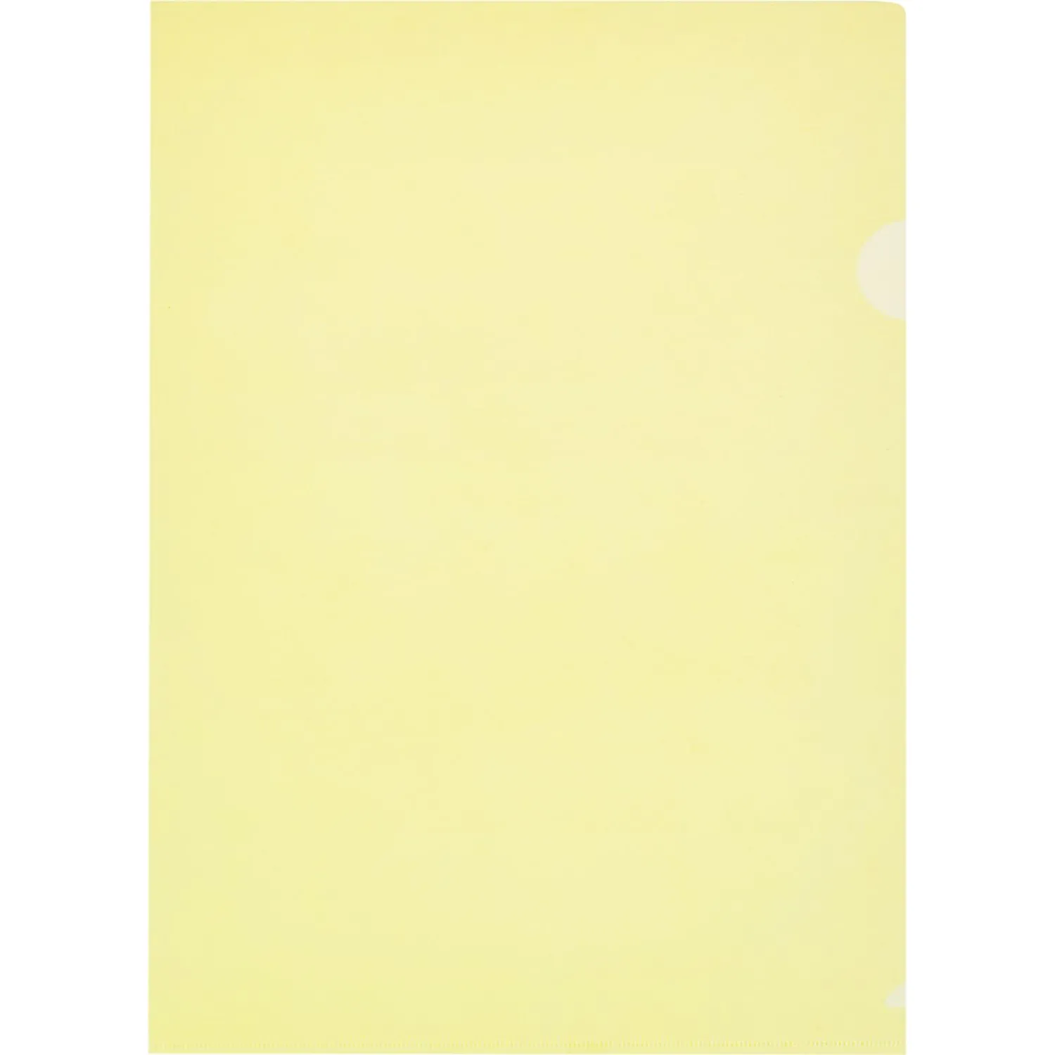 Папка уголок п/э цв. E-100/123T желтая Россия 10 шт/уп - фото 2