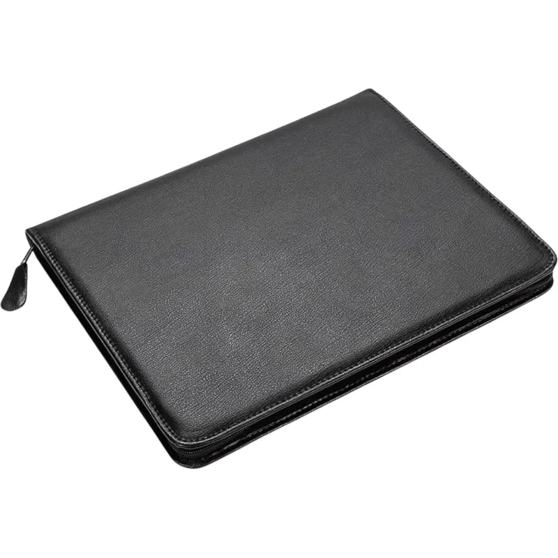 Папка деловая из кож/зам ЛИДЕР 123и  VIP-серия , на молнии, черн.,  Россия - фото 1