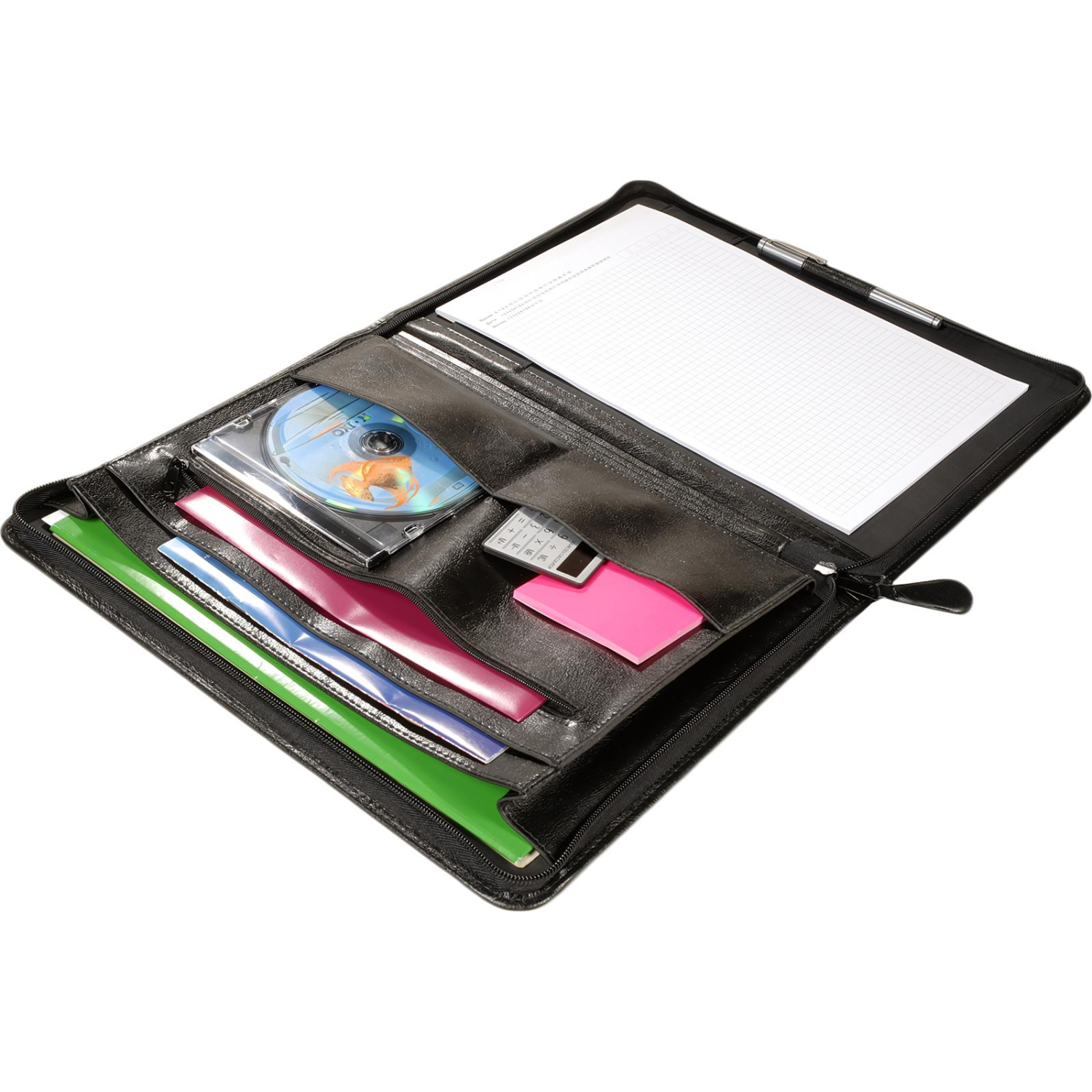 Папка деловая из кож/зам ЛИДЕР 123и  VIP-серия , на молнии, черн.,  Россия - фото 3