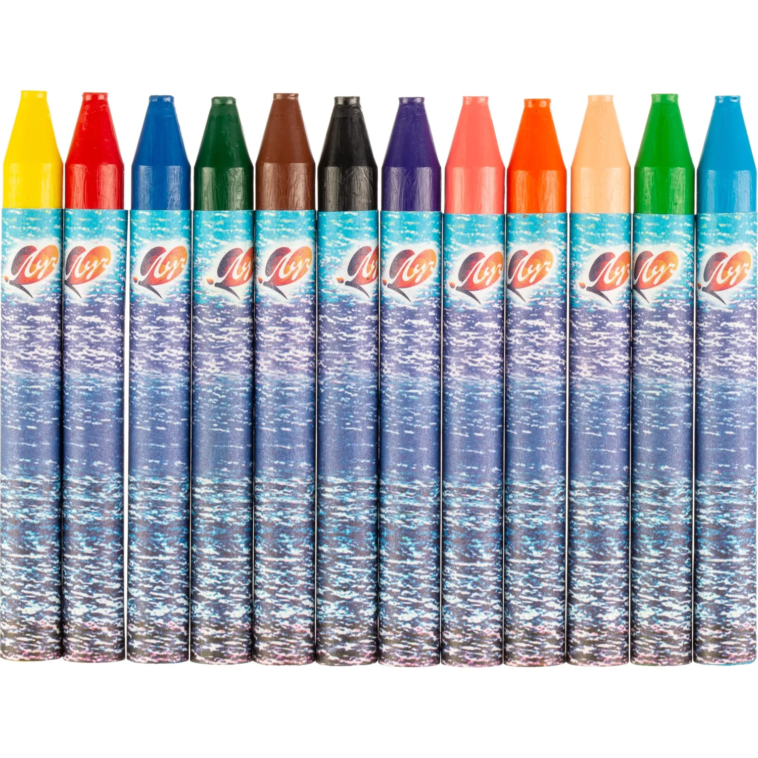 Мелки восковые Луч Фантазия 12 цв. на масляной основе 25С 1520-08 - фото 2
