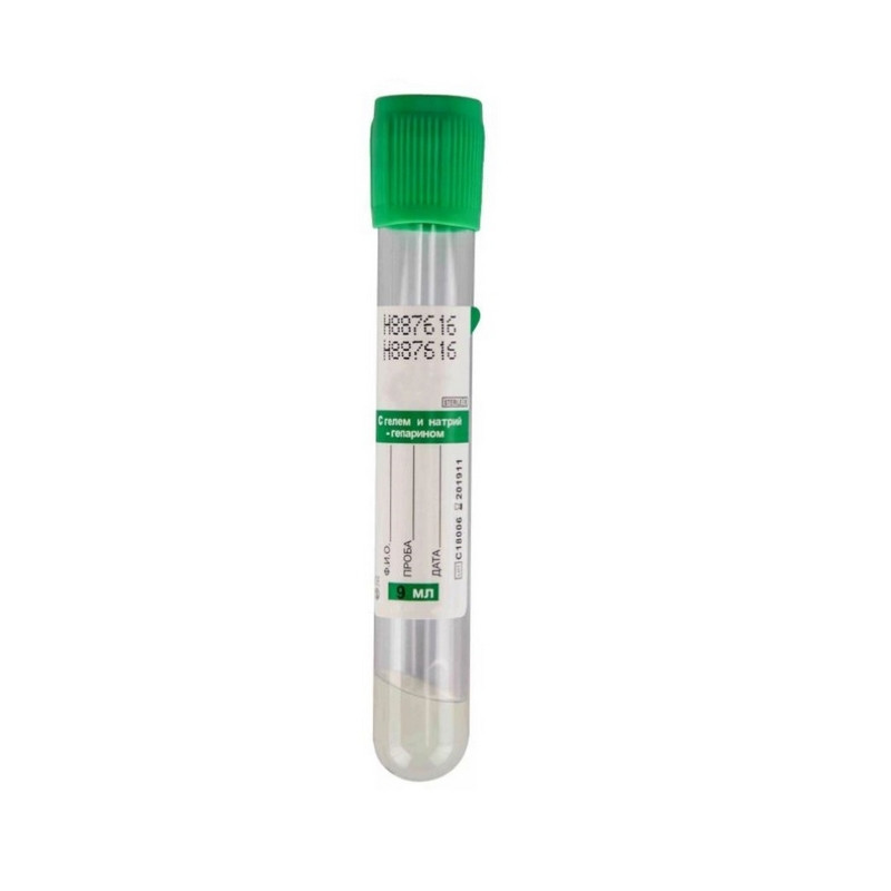 Вакуумные пробирки с Na гепарином 9мл Improvacuter 50шт/уп - фото 1