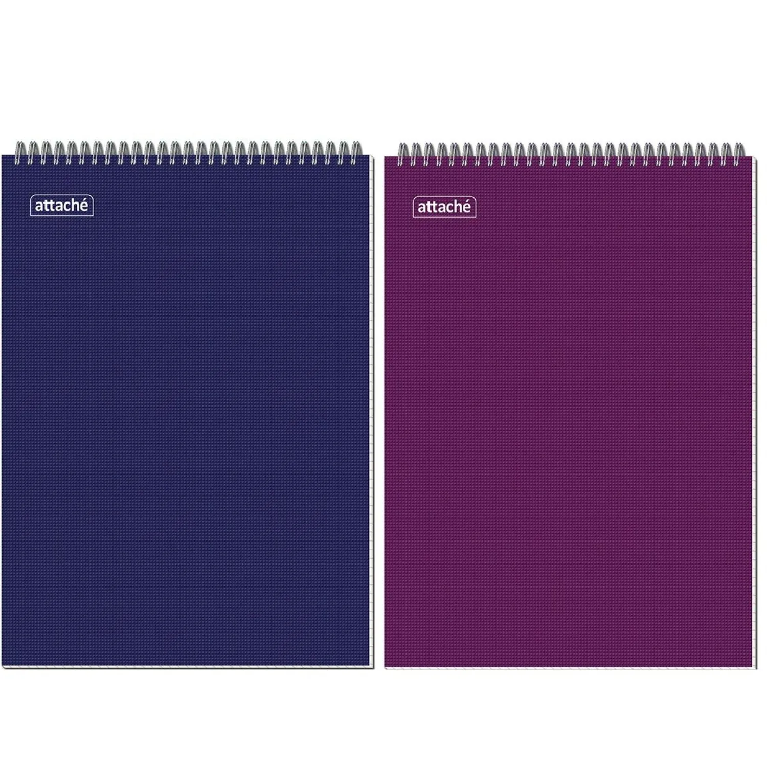 Блокнот 40л,А4,мет.гребень,однотонная обл.,ВДлак,в ассортименте - фото 2