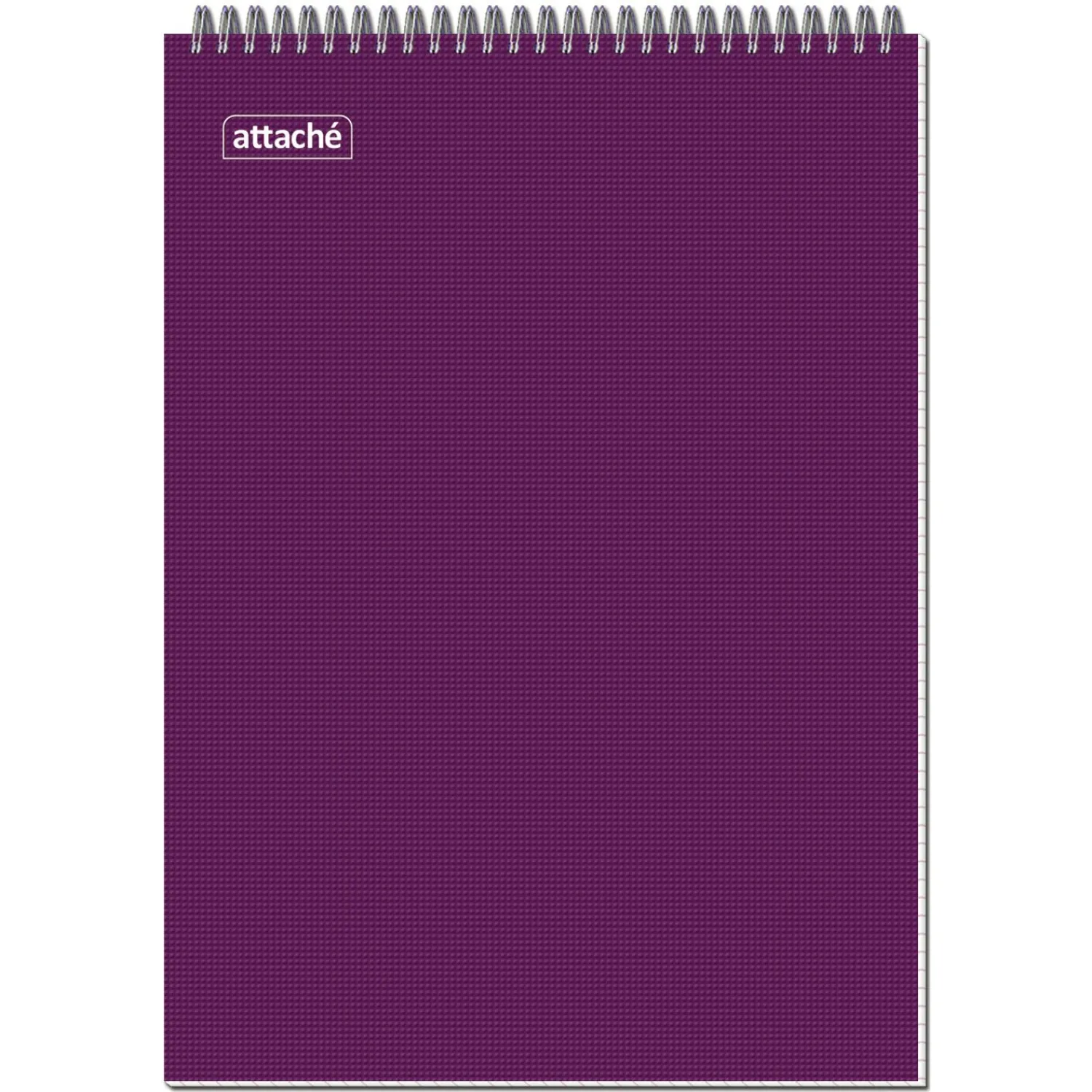 Блокнот 40л,А4,мет.гребень,однотонная обл.,ВДлак,в ассортименте - фото 4