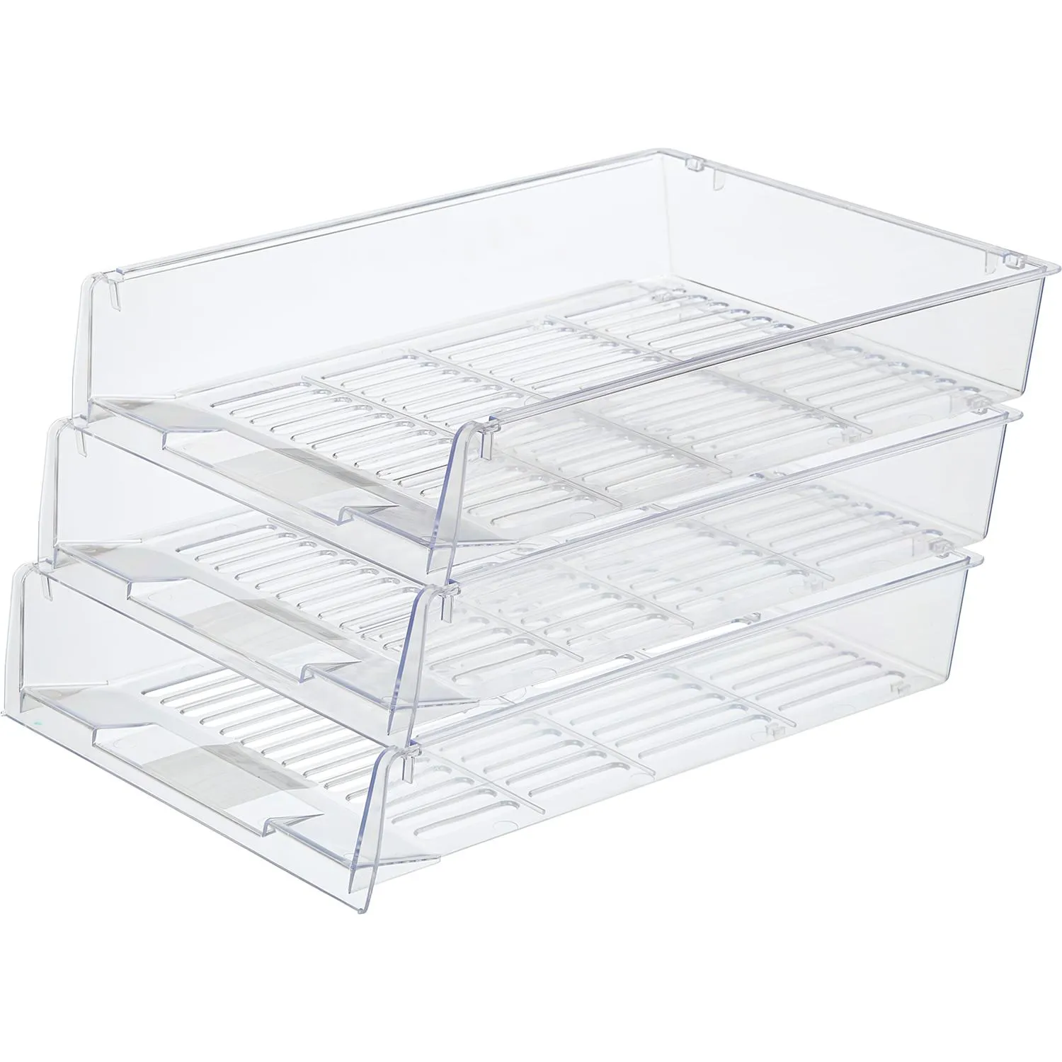 Лоток горизонтальный Attache решетчатый прозрачный Лоток горизонтальный Attache решетчатый прозрачный - фото 2