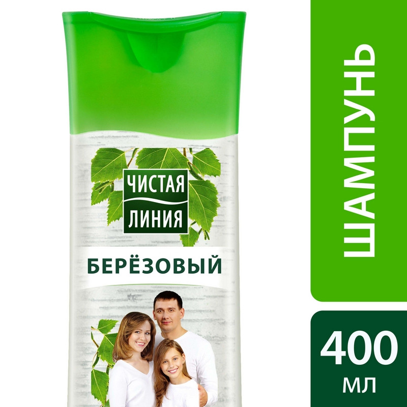 Шампунь ЧИСТАЯ ЛИНИЯ Березовый для всей семьи 400 мл.. - фото 5