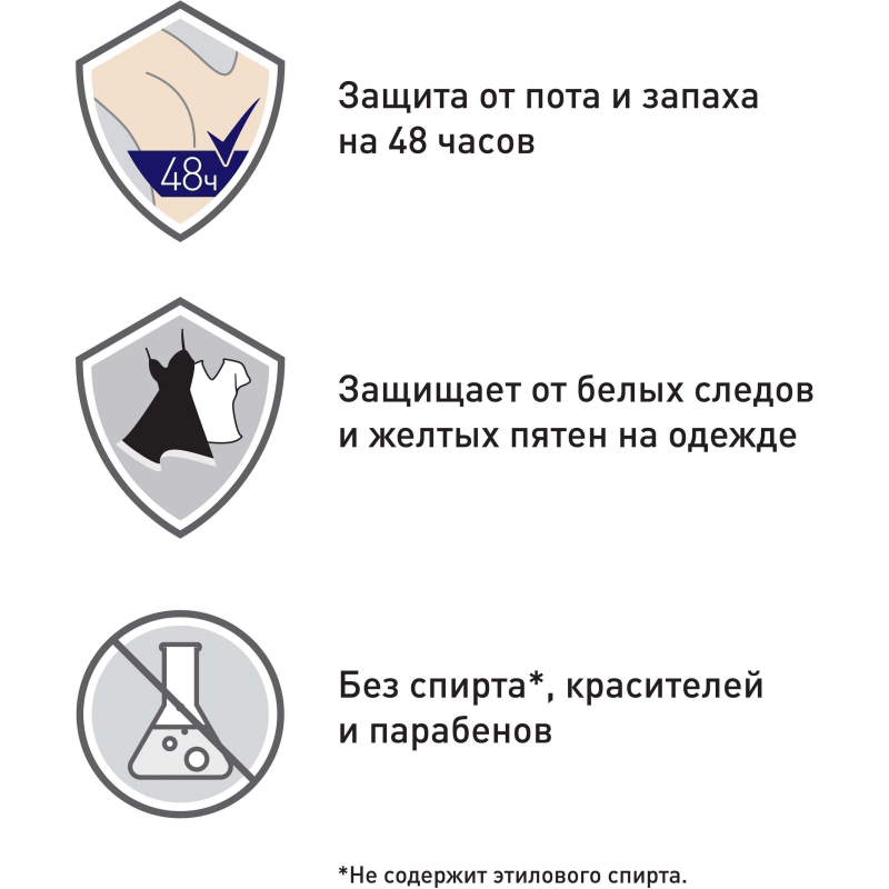 Дезодорант-антиперспирант РЕКСОНА аэрозоль Прозрачный кристалл 150 мл - фото 9