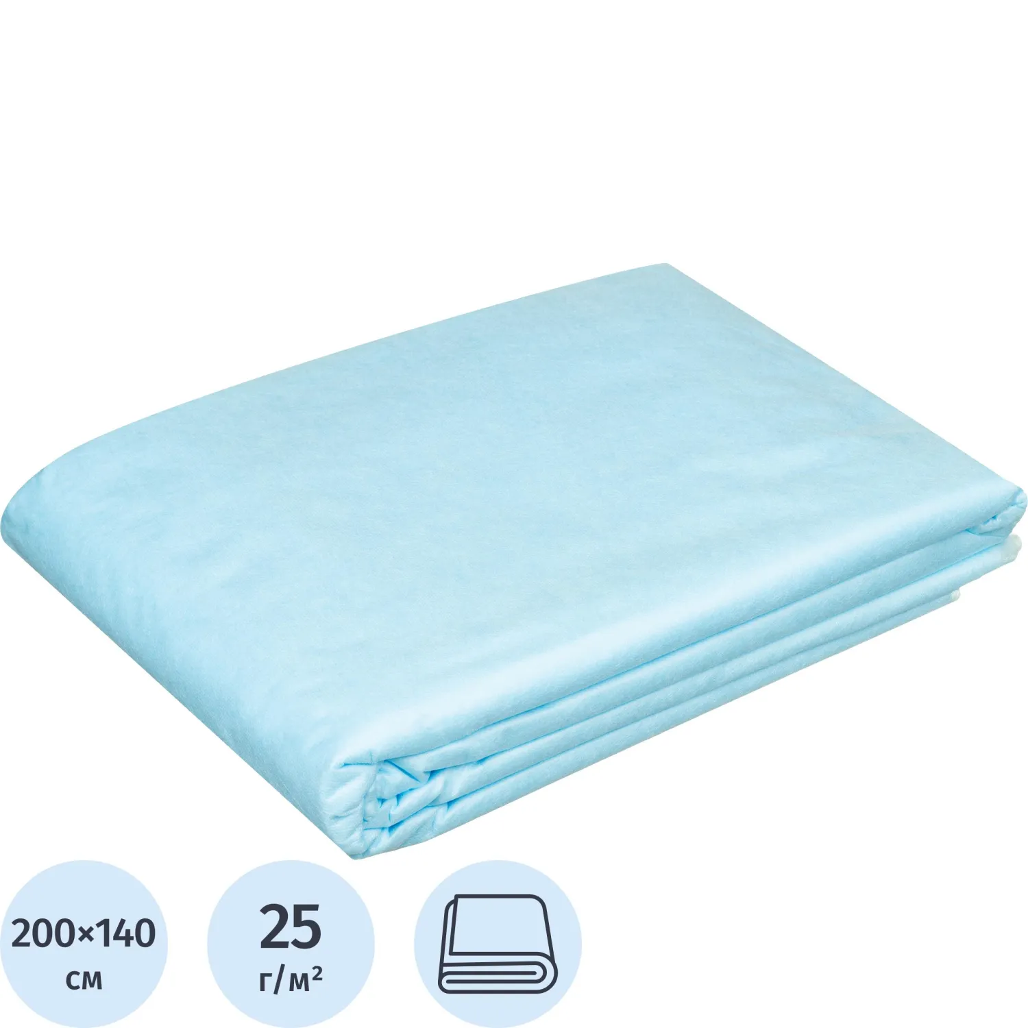 Простыня н/с 200x140 сммс пл.25 10шт/уп Инмедиз - фото 2