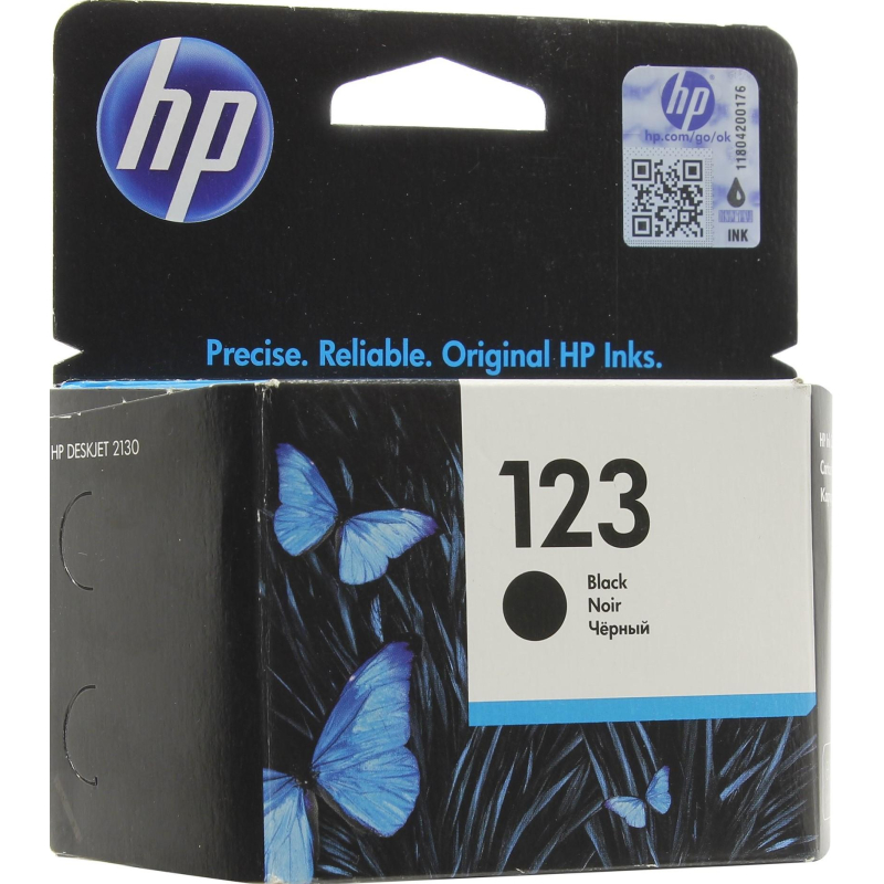 Картридж струйный HP 123 F6V17AE чер. для DL 2130 - фото 1