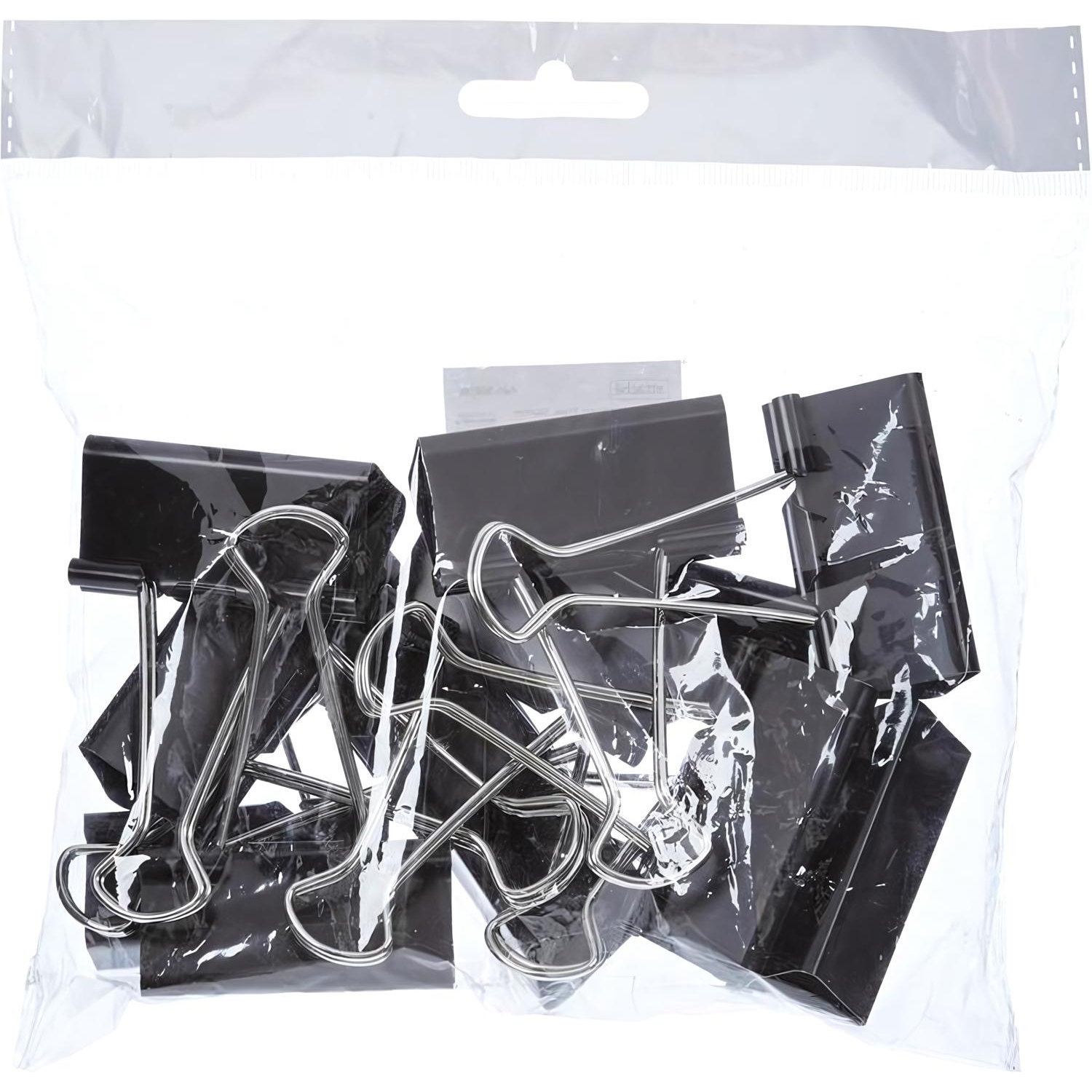 Зажимы для бумаг 51мм 12шт/уп Attache, европодвес - фото 2