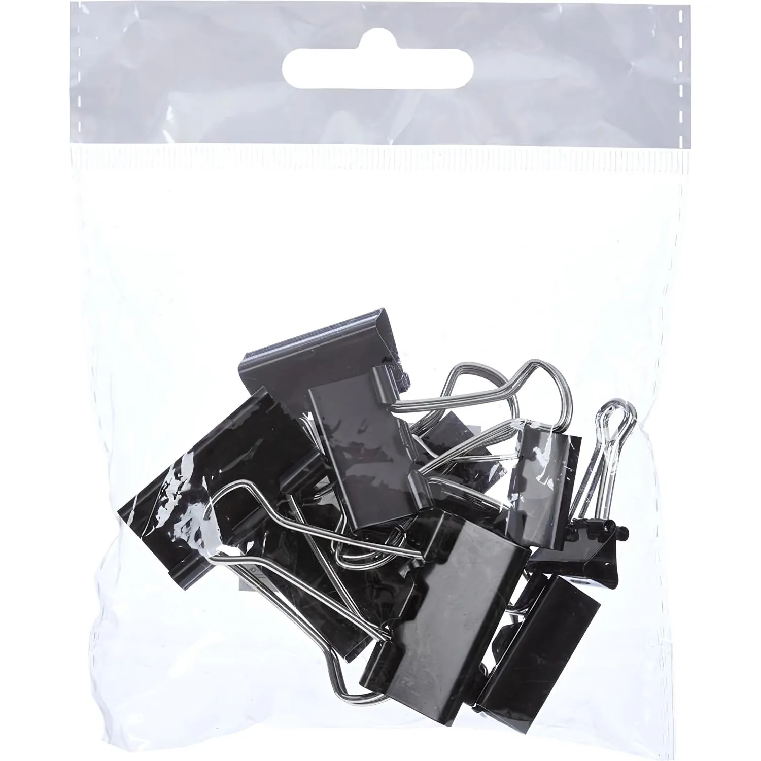 Зажимы для бумаг ассорти (19мм,25мм,32мм), 10шт/уп Attache, европодвес - фото 2