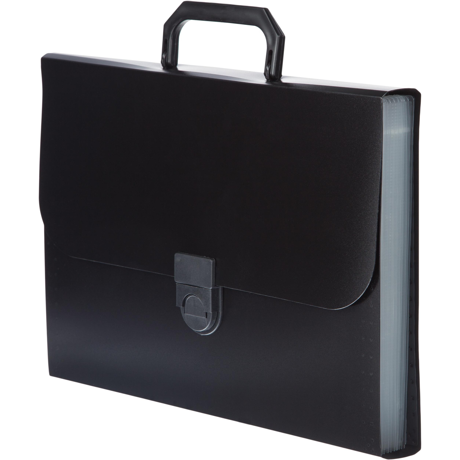 Портфель-картотека пластик ATTACHE черн.BF12/7 12 отд. Росси - фото 2