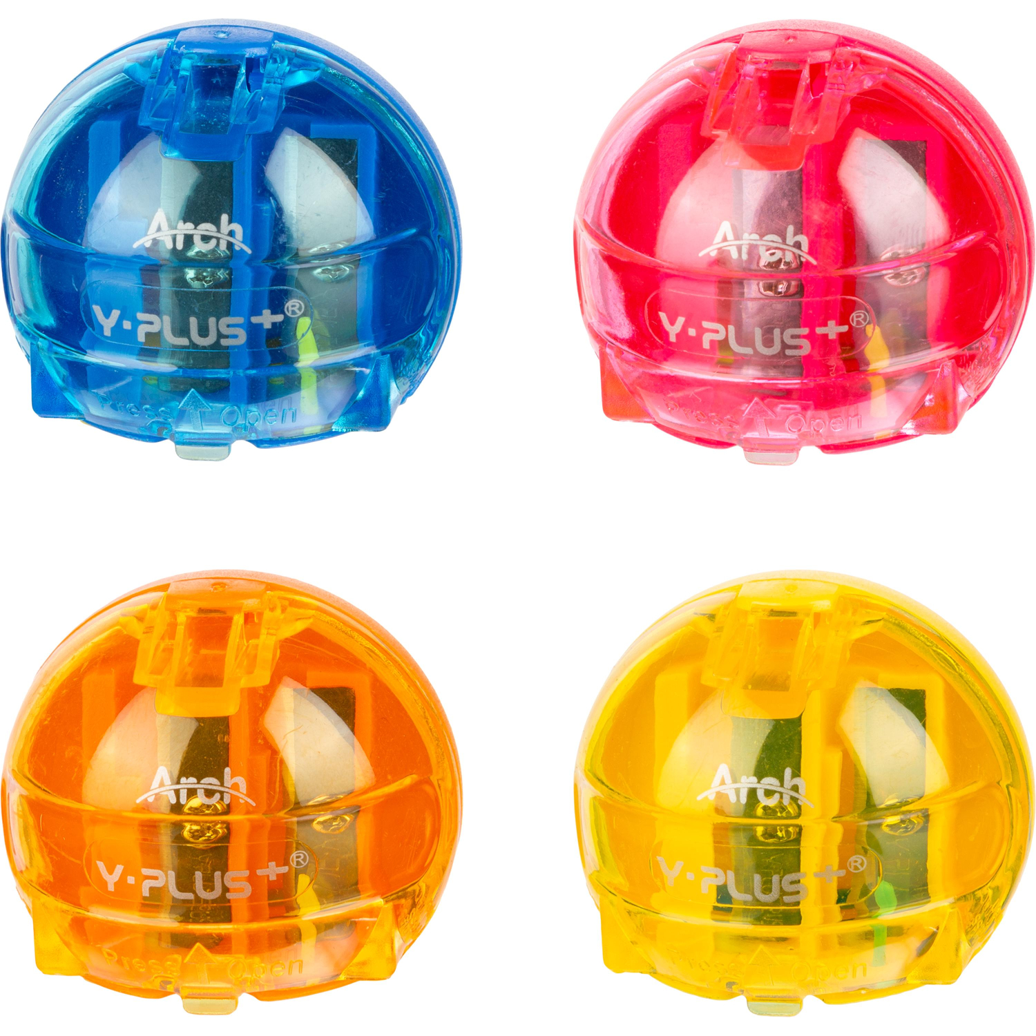 Точилка Y-plus Arch DSX0701 D детская с контейн 2 отв.до 8 и 11 мм.цв в асс - фото 2