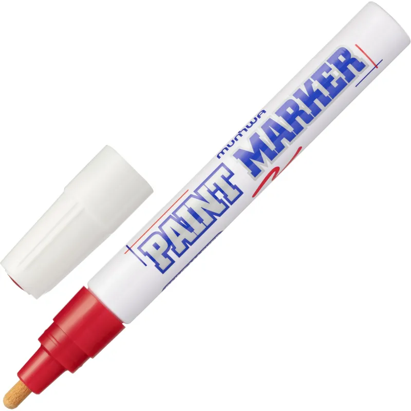 Маркер лаковый MunHwa 4 мм красный - фото 1