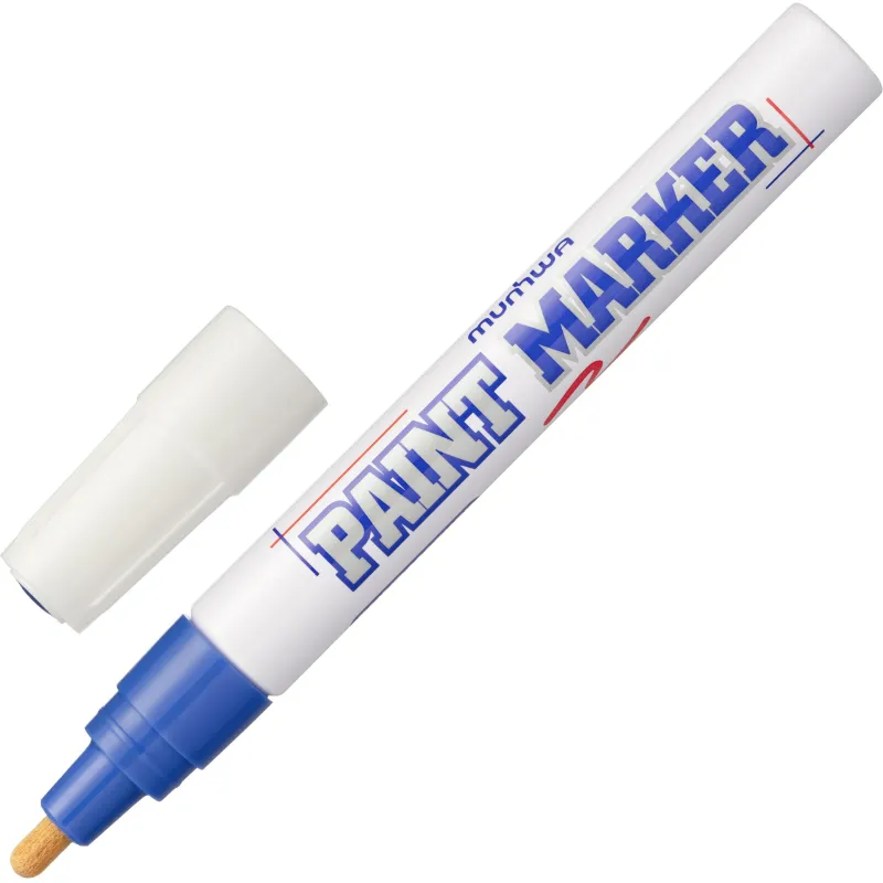 Маркер лаковый MunHwa 4 мм синий - фото 1