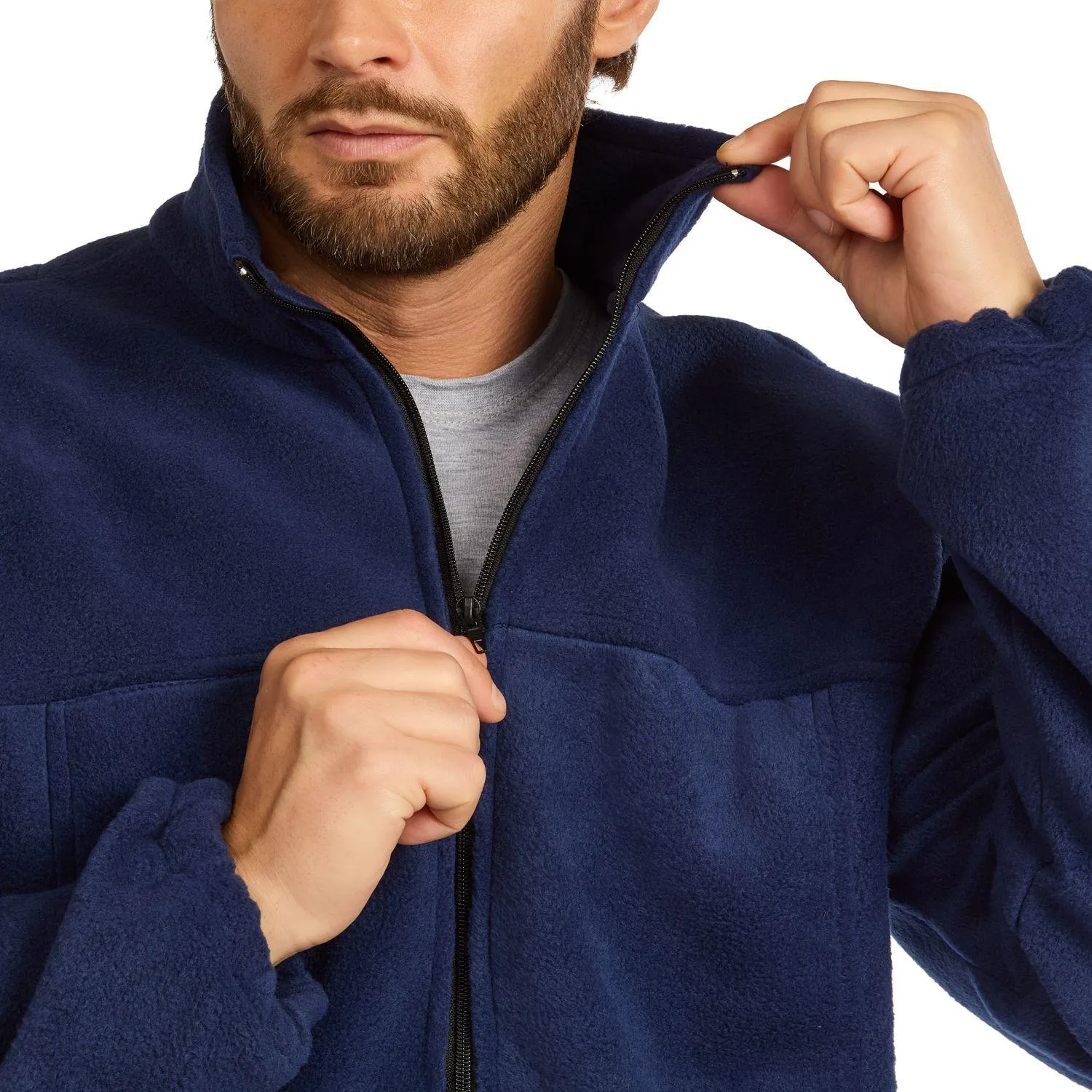 Толстовка флис (260 гр.) т.син.(р.48-50) р.170-176 - фото 9