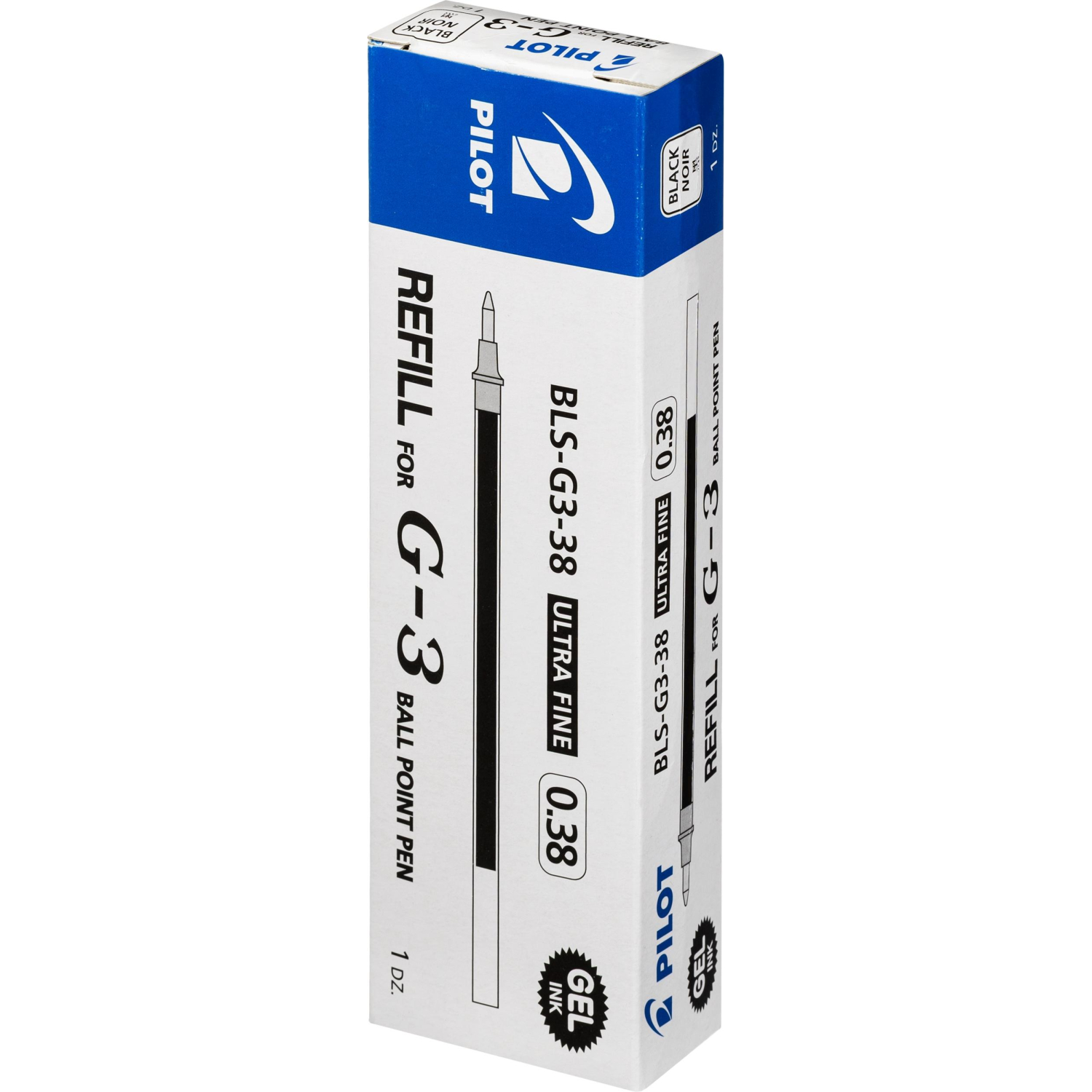 Стержень гелевый 129мм PILOT BLS-G3-38 для G-3 черный 0,2мм Япония - фото 5