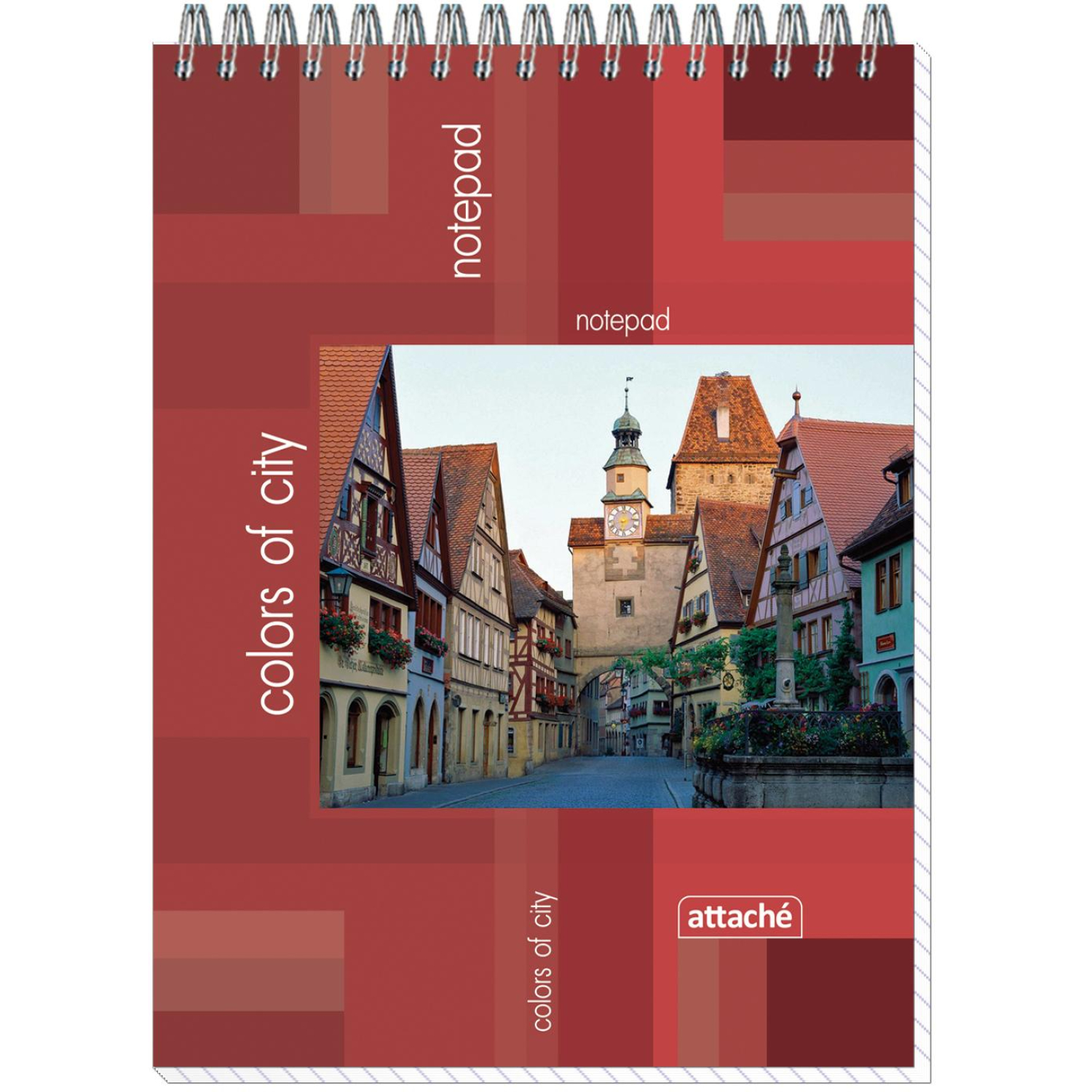 Блокнот на спирали А5 50л. ATTACHE-БИЗНЕС облж. 14с157 клетка - фото 1