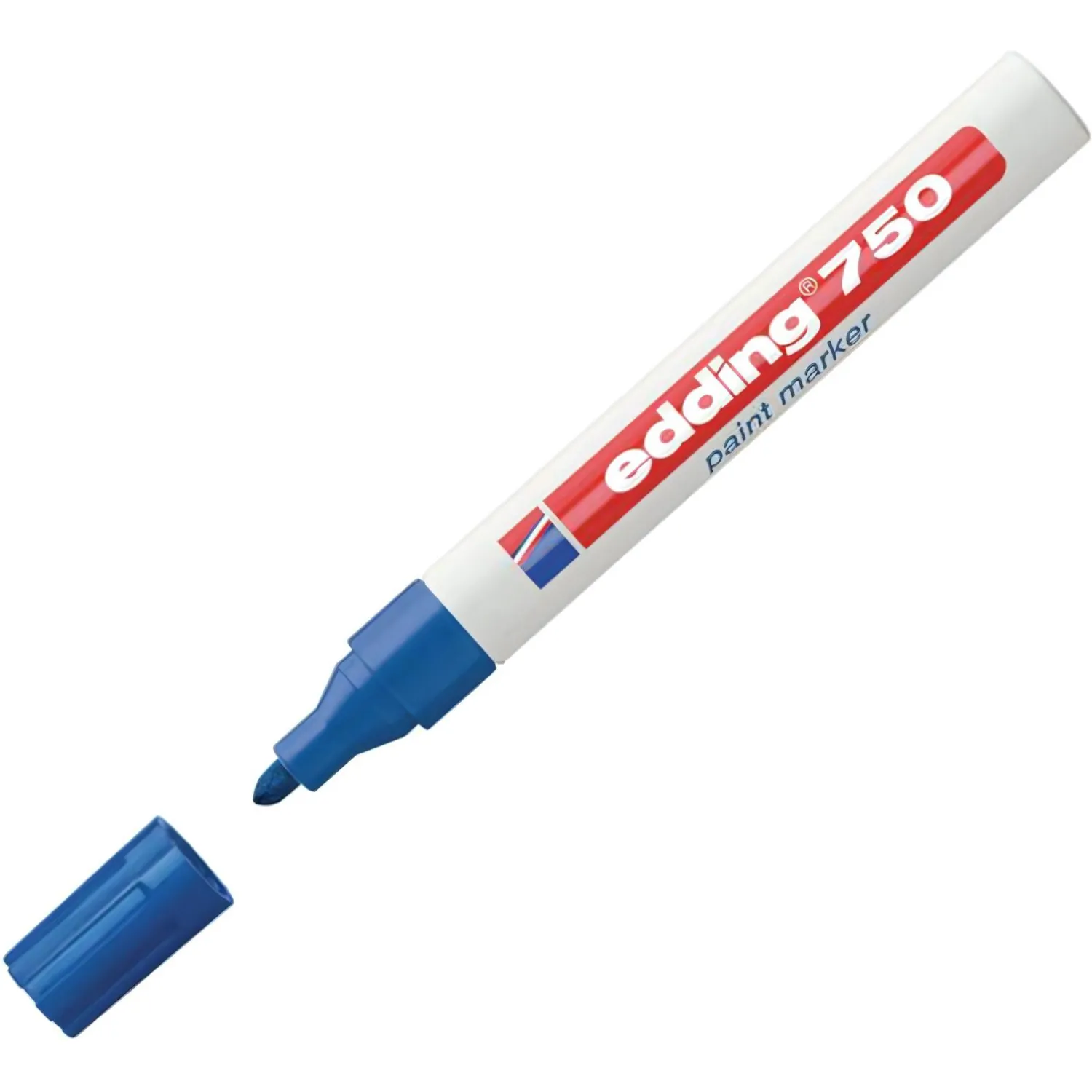 Маркер лаковый EDDING E-750/3 синий 2-4мм, мет. корп - фото 1