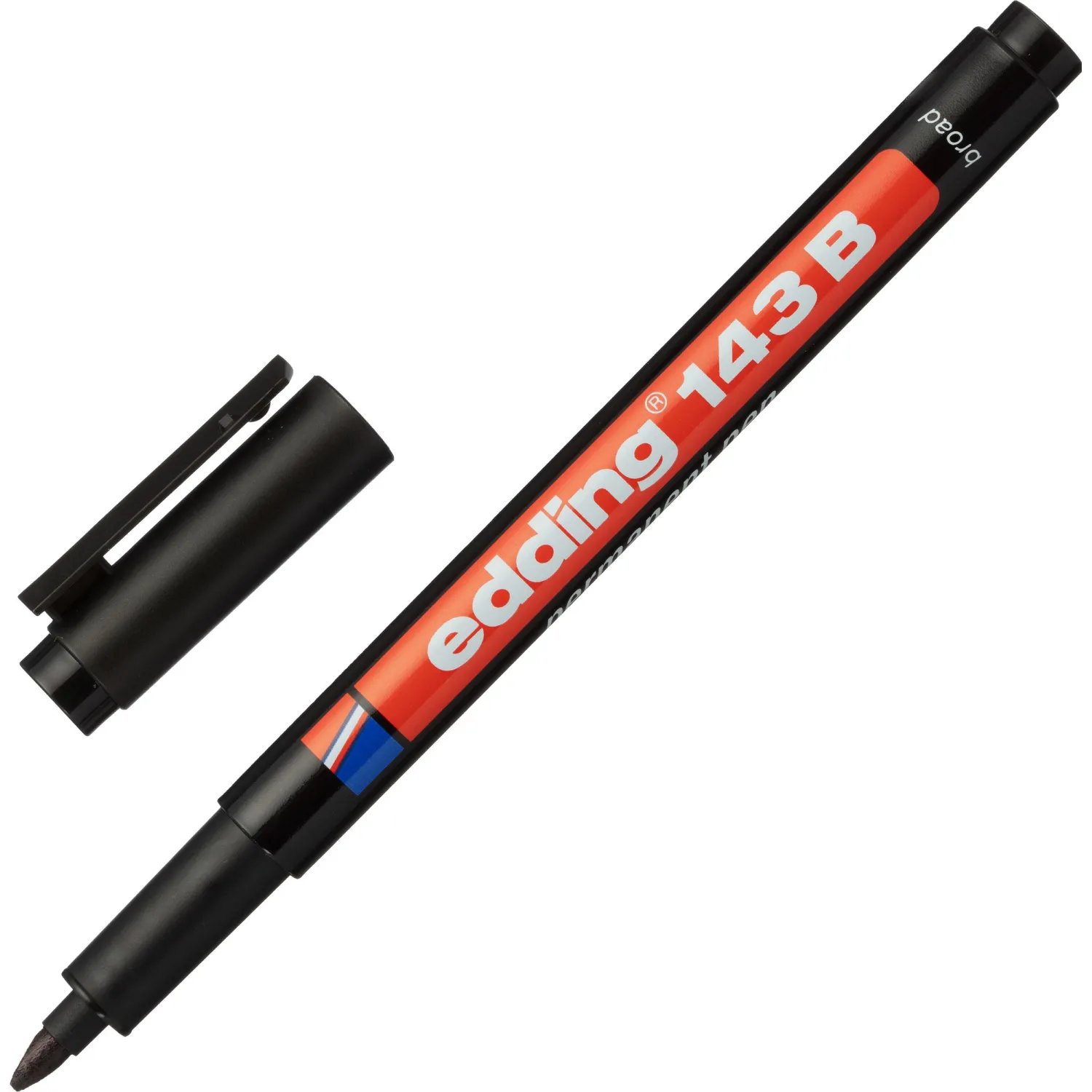 Маркер для глянц.поверх. EDDING E-143/1 B черный 1-3мм перманент - фото 1