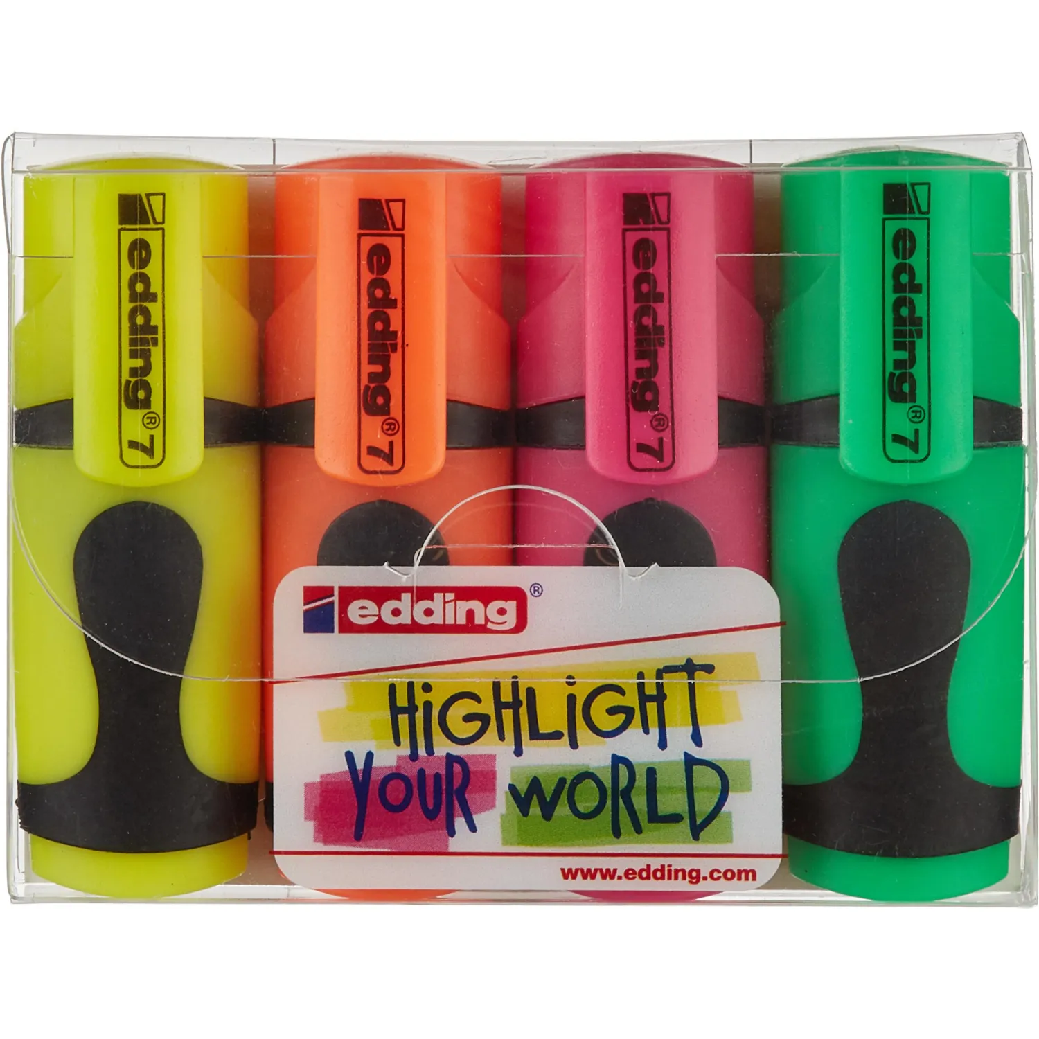 Набор текстовыделителей EDDING MINI E-7/4S 4шт/уп 1-3 мм - фото 6