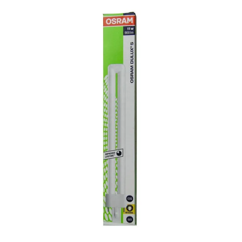 Лампа люминесцентная DULUX S 11Вт/41-827 цоколь G23 - фото 1