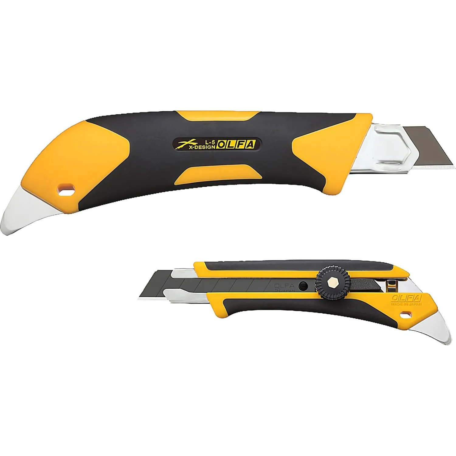 Нож универсальный 18мм OLFA  (L5) , двухкомпонентный корпус, фиксатор - фото 5