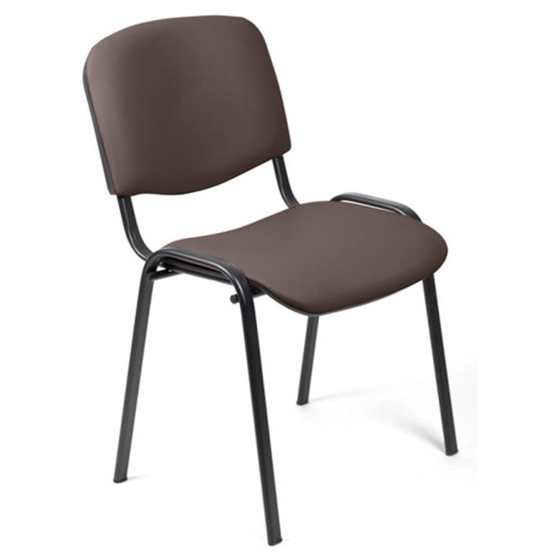 Стул БМФ Easy Chair Rio(ИЗО) чёрн, к/з коричневый Z10 - фото 1