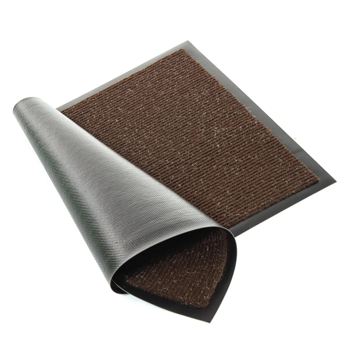 Коврик входной влаговпитывающий КОМФОРТ 60х90 см коричневый - фото 4