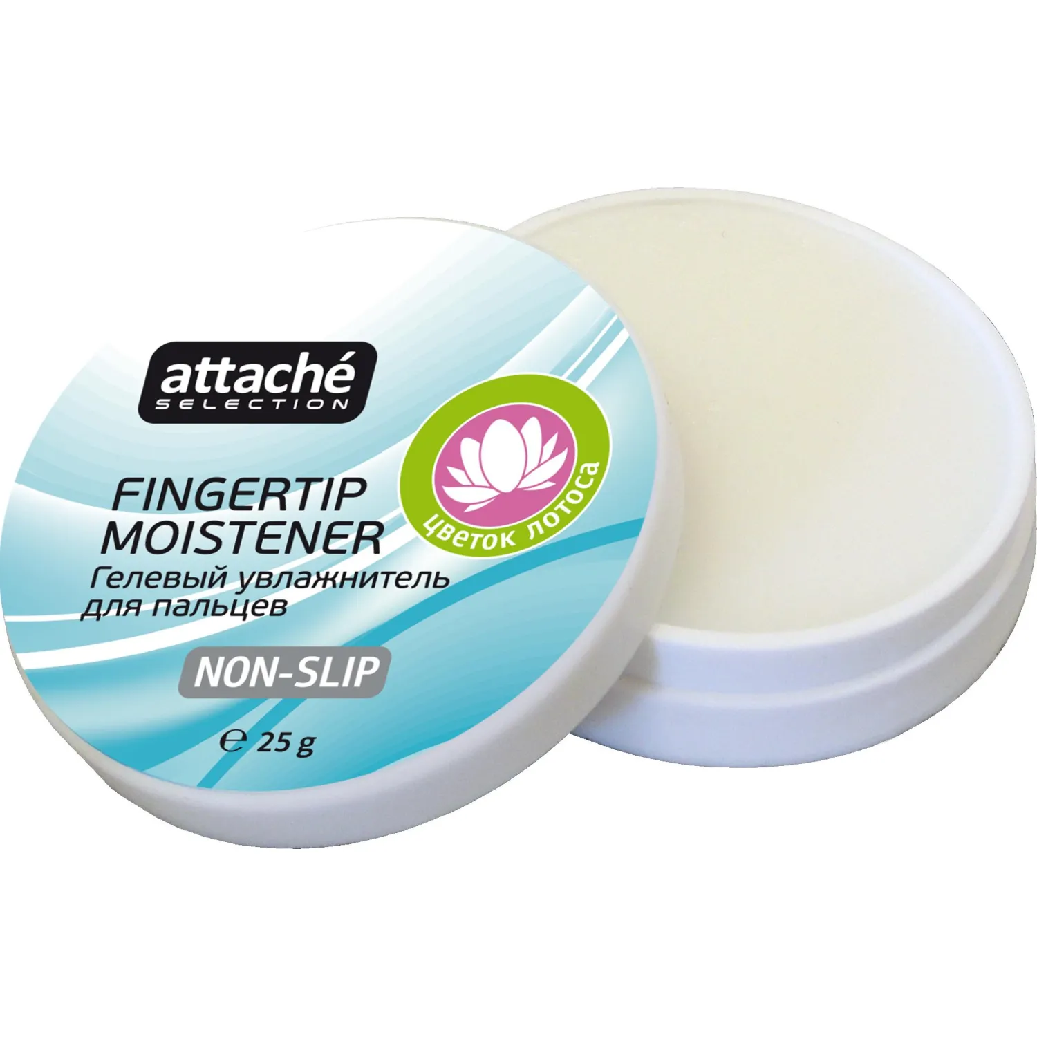 Подушка для смачивания пальцев гелевая Attache Selection Цветок Лотоса, 25г Подушка для смачивания пальцев гелевая Attache Selection Цветок Лотоса, 25г - фото 1